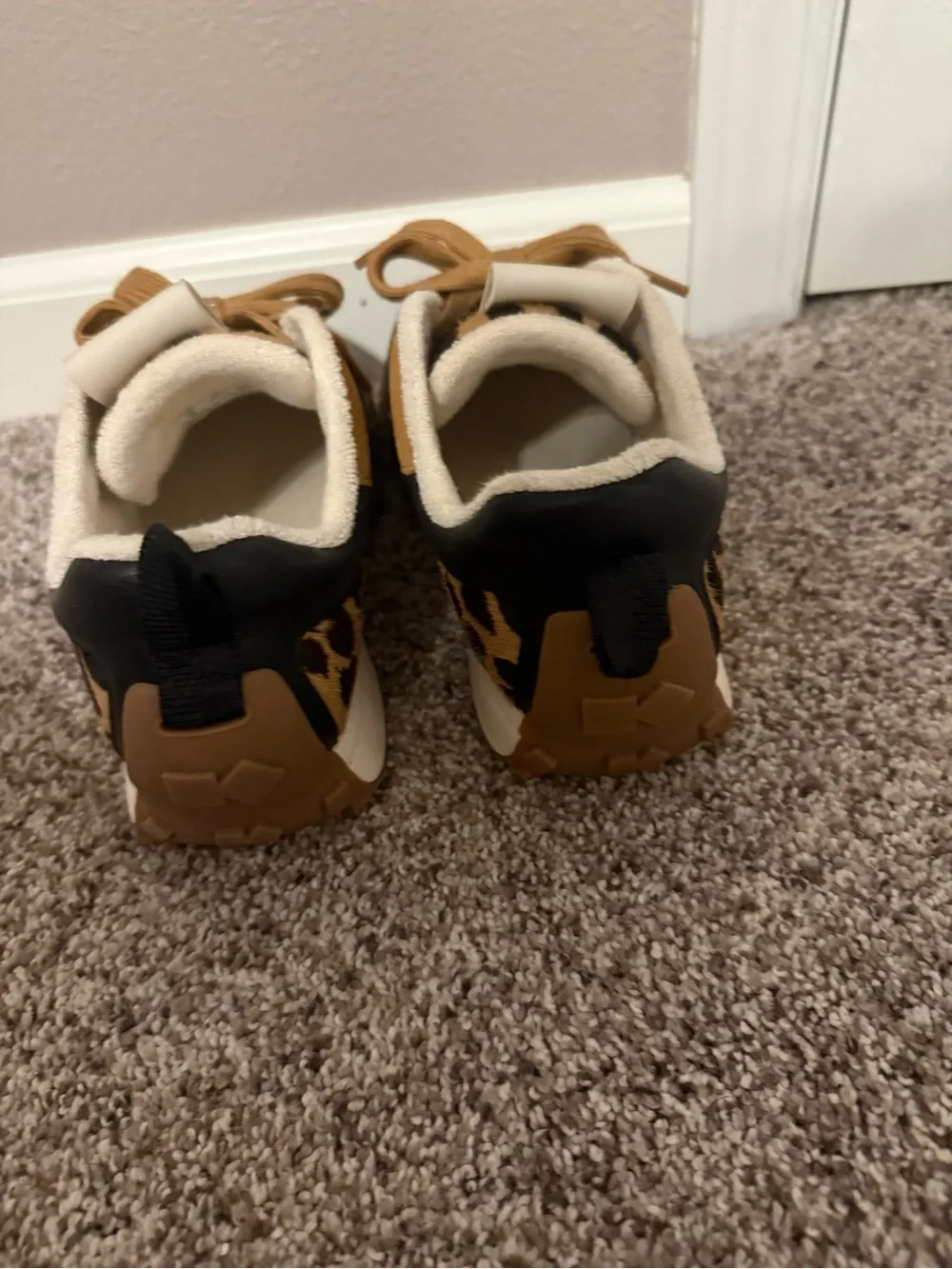 kate spade Leopard Print Sneakers in Tan and Black - Picture 4 of 5